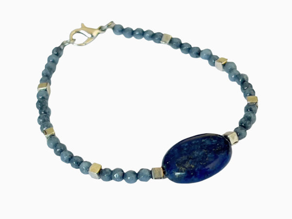 Tamar Bracelet (Midnight Blue and Blue Stone)