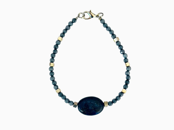 Tamar Bracelet (Midnight Blue and Blue Stone)
