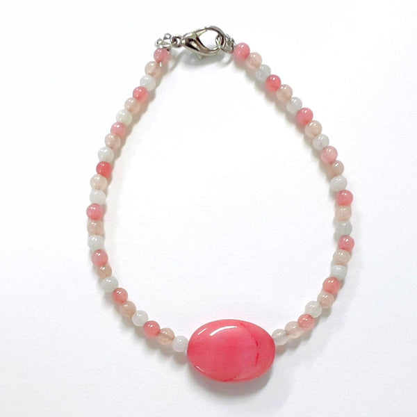 Tamar Bracelet (Light Pink mixed with Pink Stone)