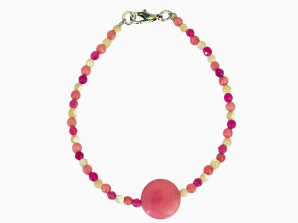Tamar Bracelet (Pink Mixed with Pink Stone)
