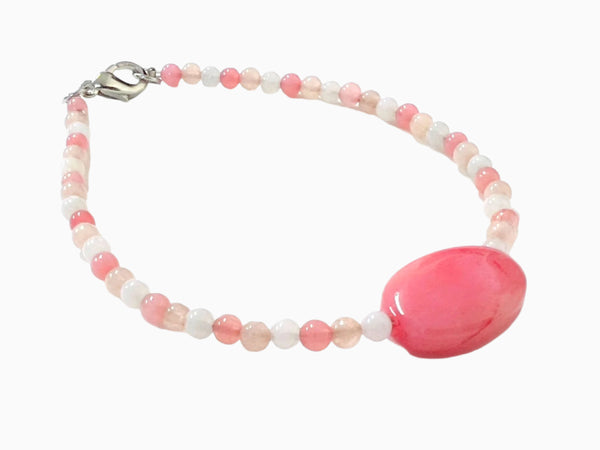 Tamar Bracelet (Light Pink mixed with Pink Stone)
