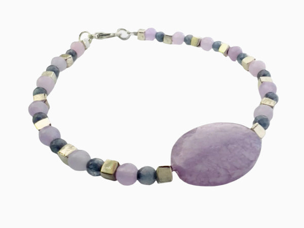 Tamar Bracelet (Purple Mixed with Purple Stone)