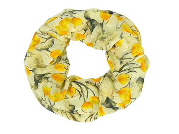 Bright Yellow Tulips Scarf (9251)