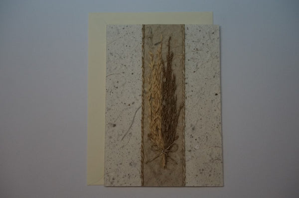Wheat Center Dried Flower Envelope