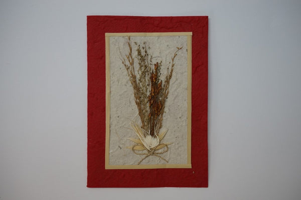 Red Wheat Flower Bouquet Standard