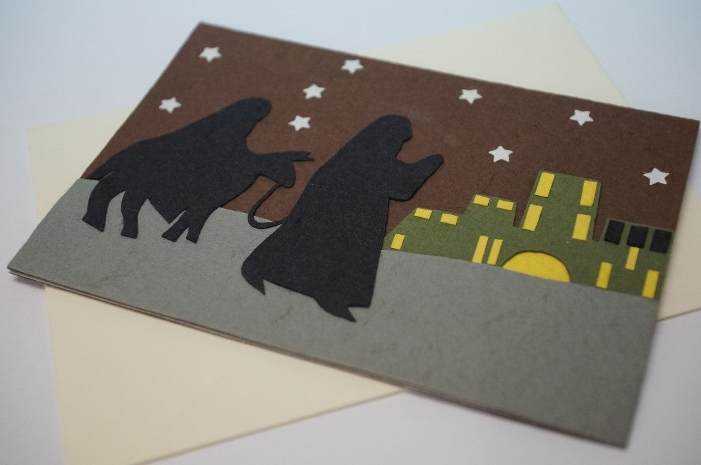 Joseph and Mary Night Travel Close Up