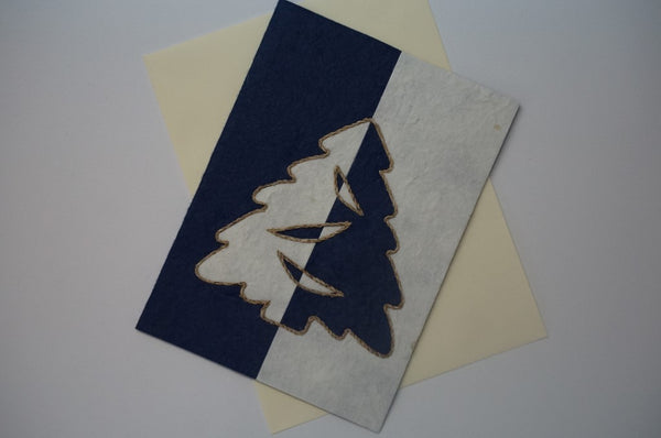 Tree Blue and White Fancy