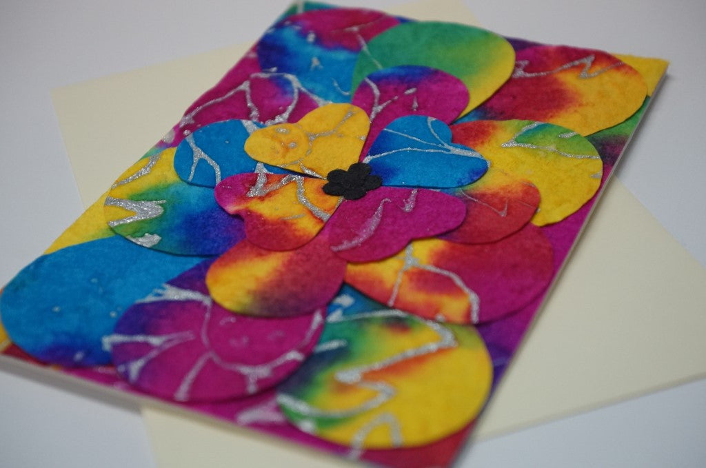 Multi Color Flowers Close Up
