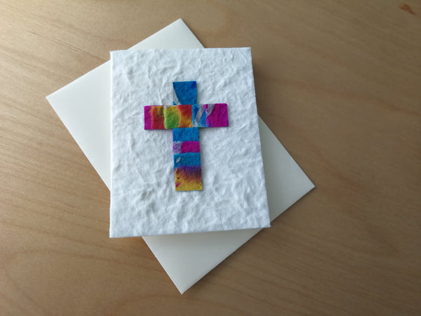 Mini Card: Multi Color Cross (913)