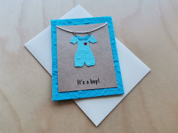 Mini Card: Clothesline Baby Boy (920)